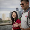 temple university students walking