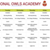 sample schedule