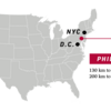 Philadelphia location on the US map