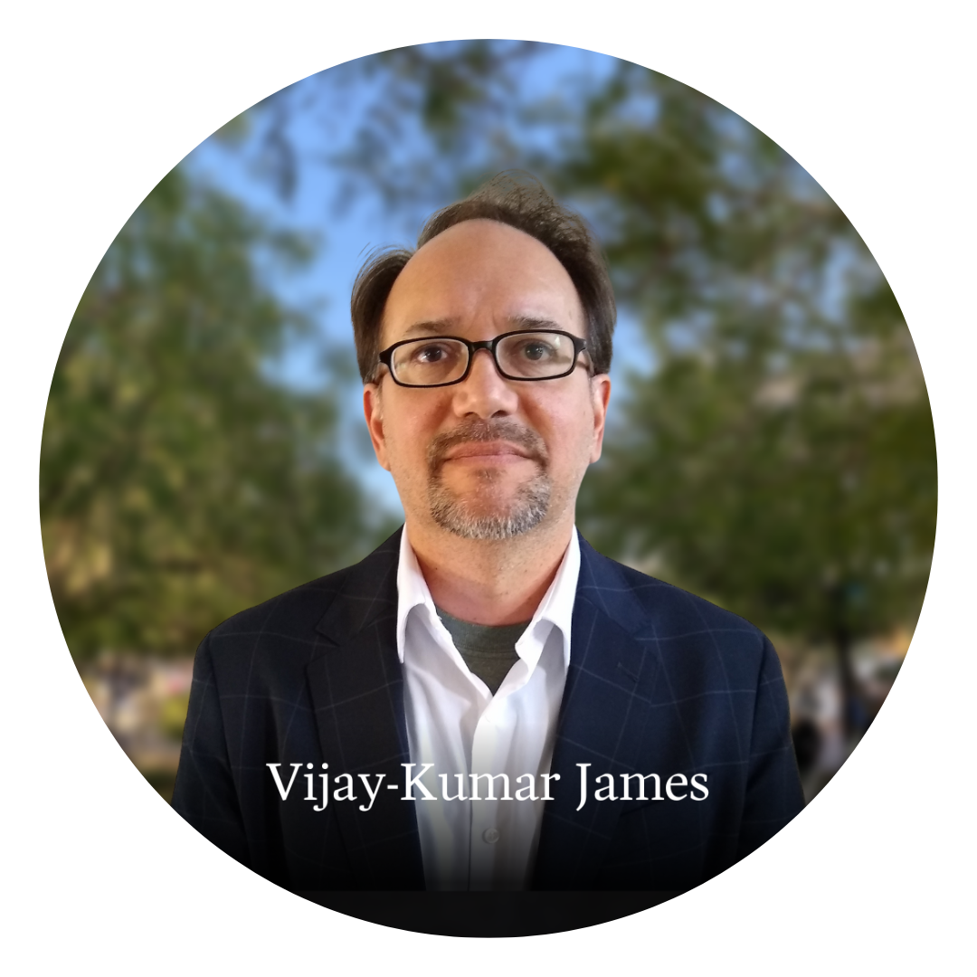 Vijay James has been an English teacher for 25 years.  He has taught in New York City, Bangkok, Thailand, and Santiago, Chile.  He speaks Spanish and enjoys reading, eating exotic foods, and traveling